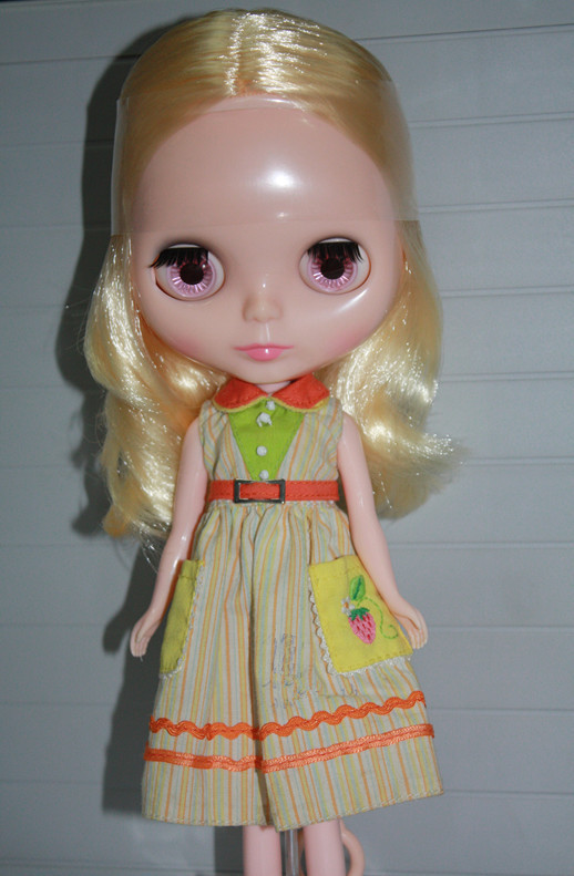 TAKARA Blythe 小布娃娃/B女/<em>大头妹</em> 黄色卷发