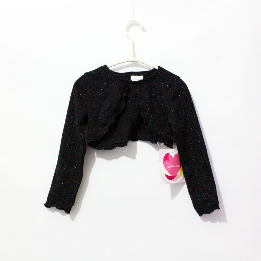 浪漫女宝宝<em>毛衣</em>外套<em>儿童加厚加绒毛衣</em>新款开衫