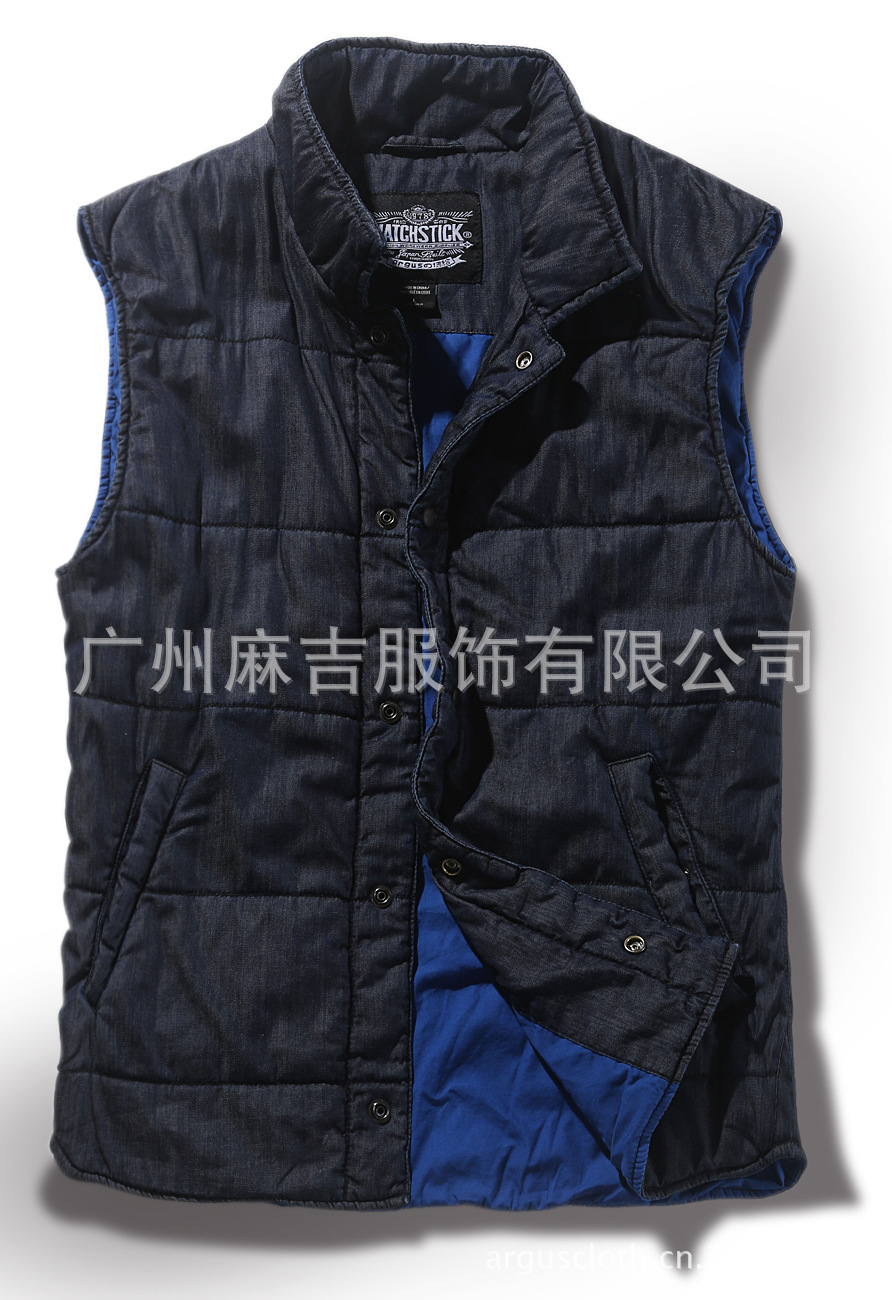 【match麻吉秋冬新品<em>男士立领马甲</em> 无袖<em>迷彩</em>马