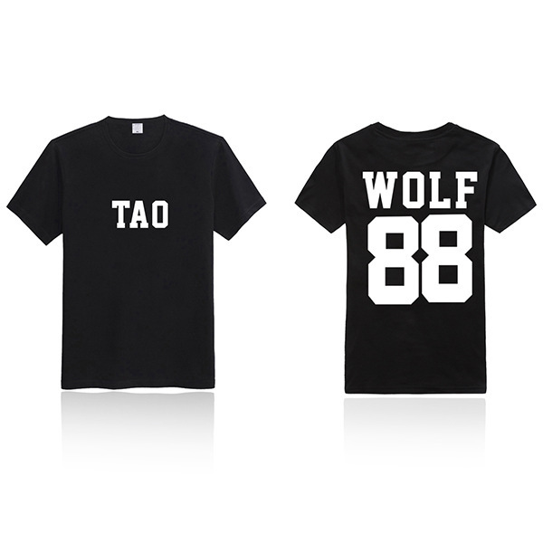 EXO xoxo 一辑 wolf 88 个人名字 T恤 衣服TXU