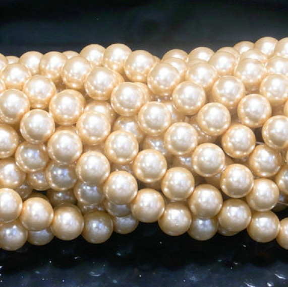 14mm glass imitation pearls