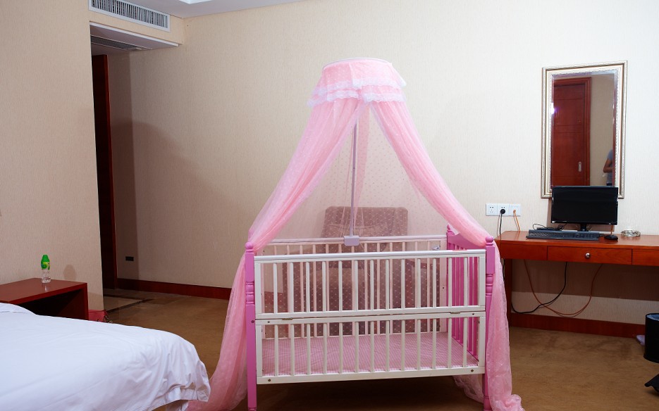 开门式婴儿床蚊帐 儿童蚊帐夹式带支架婴儿蚊