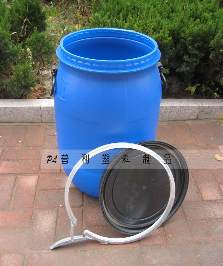 【60L塑料桶抱箍桶化工桶密封桶加厚型耐腐蚀