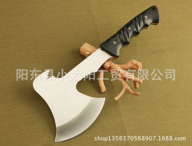 户外用品 多功能不锈钢野营斧头 野外求生斧 丛