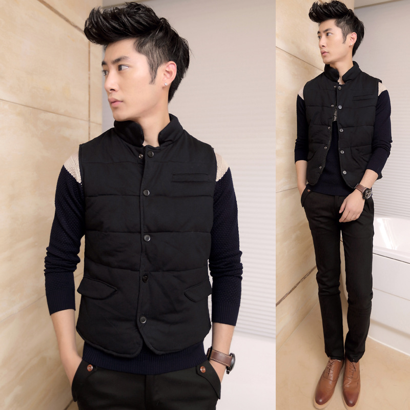 男装 2013新款<em>男士马甲</em> 立领棉<em>马甲</em> 男 <em>马夹</em> 男