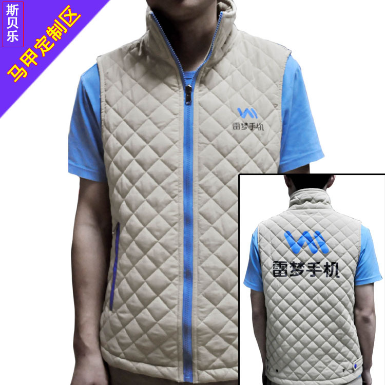 【厂家供应男式防水保暖<em>小马甲</em>外套 可印制log