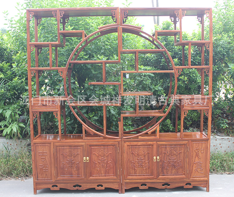 【儿童书架/明清仿古中式实木家具/非洲黄花梨家具红木手工废品方法的图片