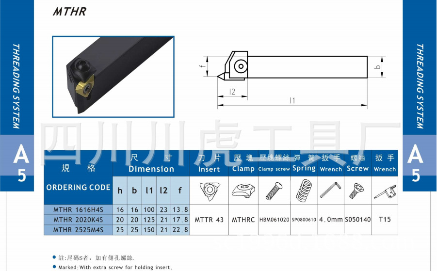成都扶德/英诺威/INNOCUT螺纹刀片&浅切槽刀片&车刀