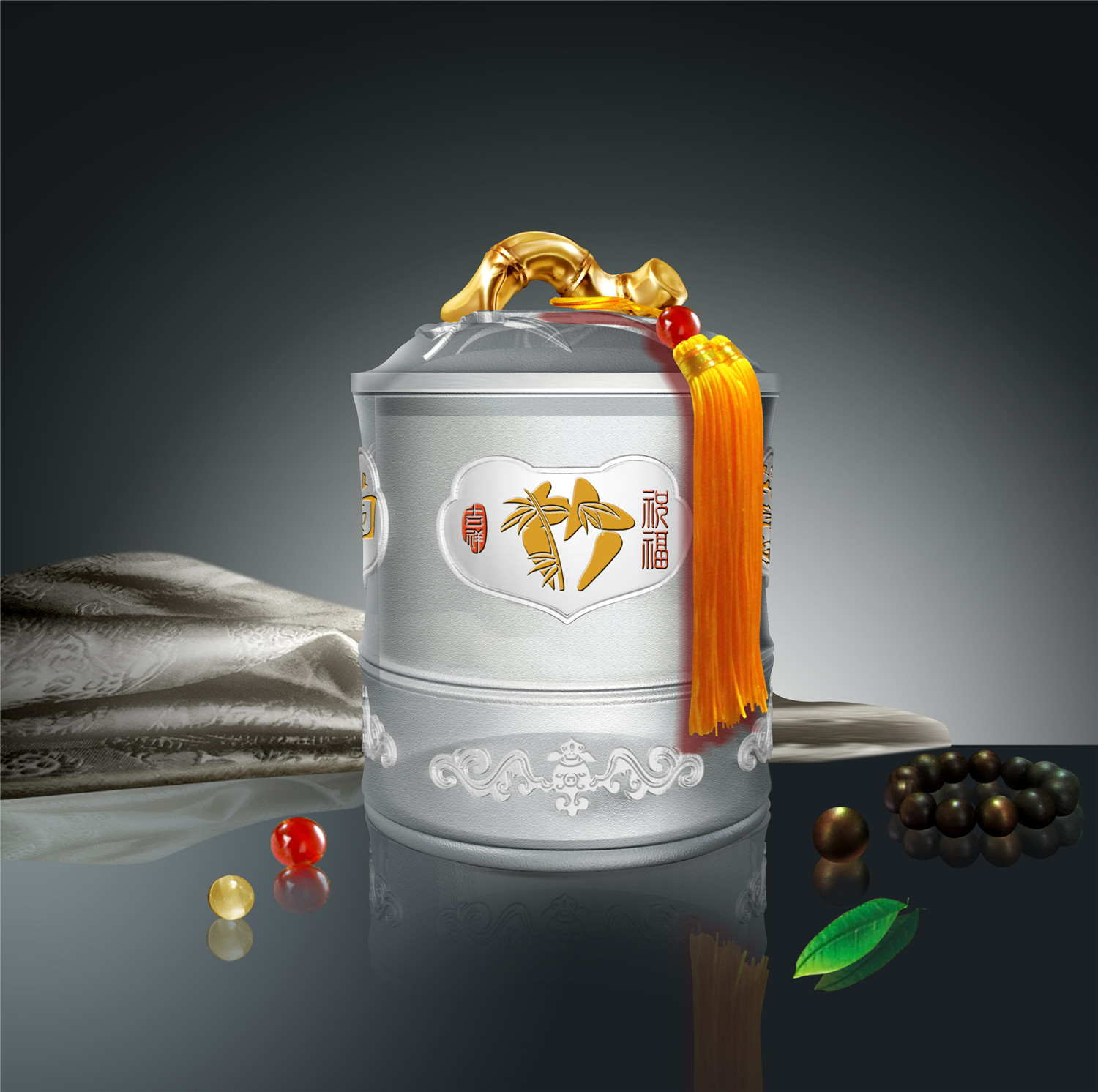 竹子茶叶罐透明好