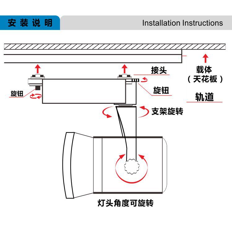 4备货节 12w led 轨道灯 商用照明 品牌专卖照明 厂家直销