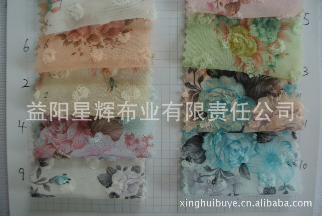 提花印花雪纺面料,服装围巾丝巾女装面料,CL202
