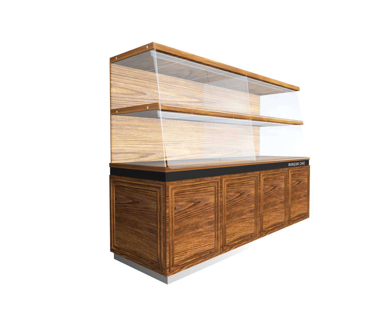 【热销款 实木糕点柜台 烤漆展柜 精致食品柜 木