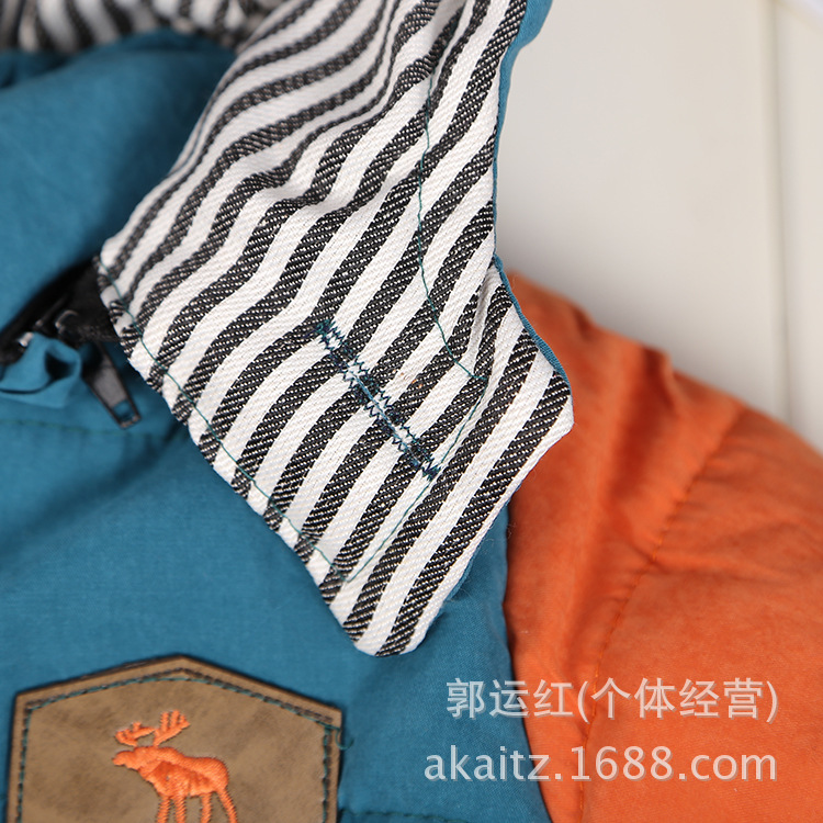 2013<em>冬季</em>新品童装 <em>男童</em>棉衣 拼色<em>扣子</em>小童<em>外套</em>