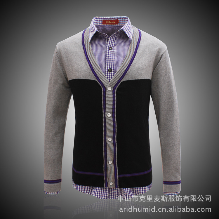 2013秋季精品外贸<em>男士毛衣</em> <em>时尚品牌</em>refuser打