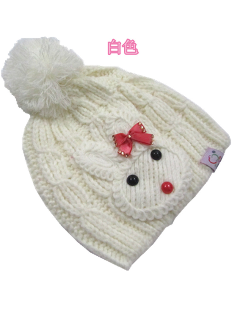 【时尚甜美可爱宝宝儿童针织帽、冬帽、宝宝卡