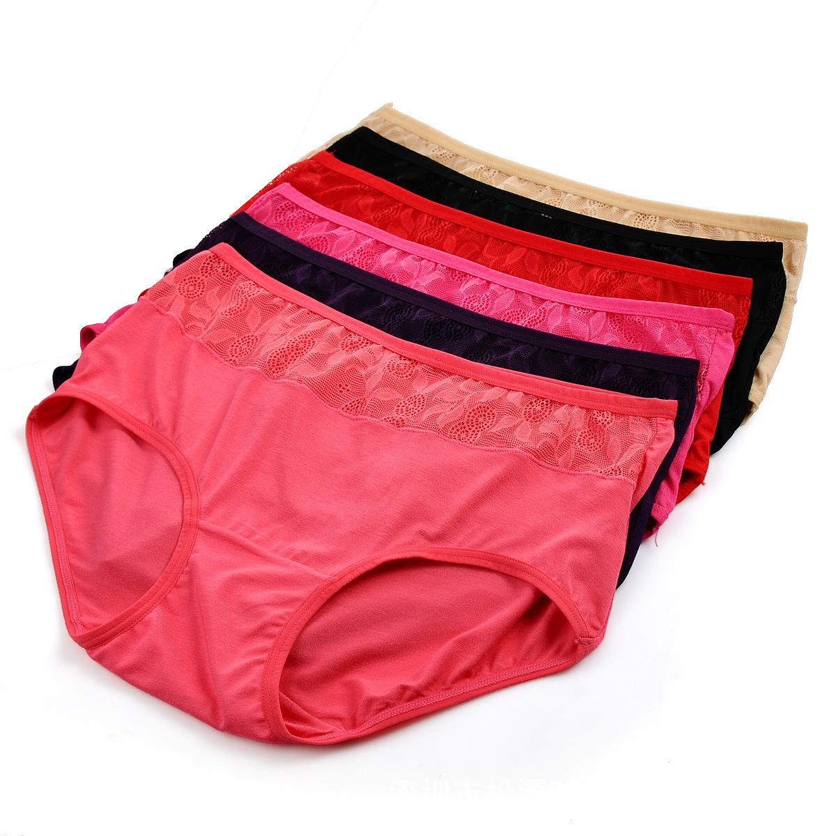 【工厂<em>批发</em> 提臀透气<em>莫代尔女式内裤</em>高腰提臀