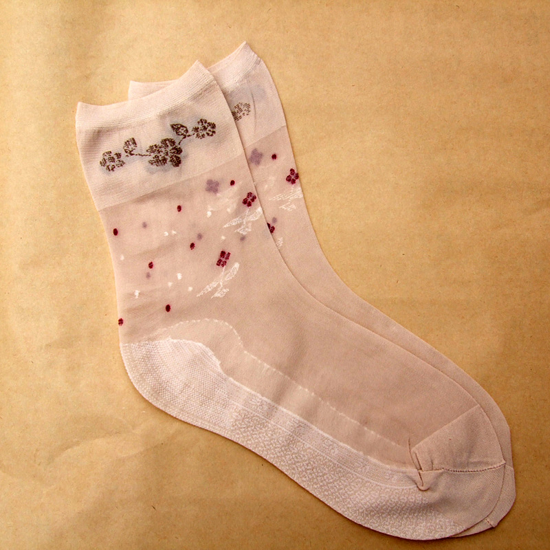 【包芯丝夏季薄袜子 短丝袜 外贸薄款女丝袜批