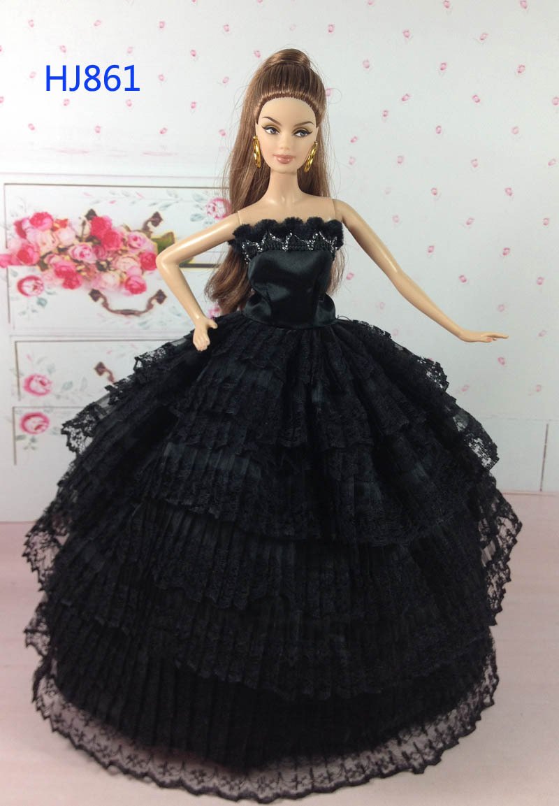 玩具配件-<em>芭比</em>服装 <em>婚纱</em>裙<em>公主</em>裙 可儿/丽芙可