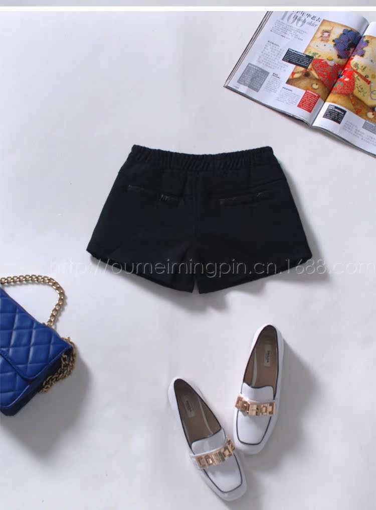 【2013秋冬新款韩版女装显瘦<em>雷丝</em>花边<em>短裤</em>靴