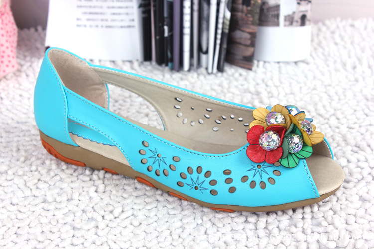 厂家直销惠东<em>靓妹</em>平底镂空<em>靓妹</em>休闲平底<em>女鞋</em>外