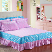 -全棉韩版公主床罩床套床单床裙 100%纯棉床