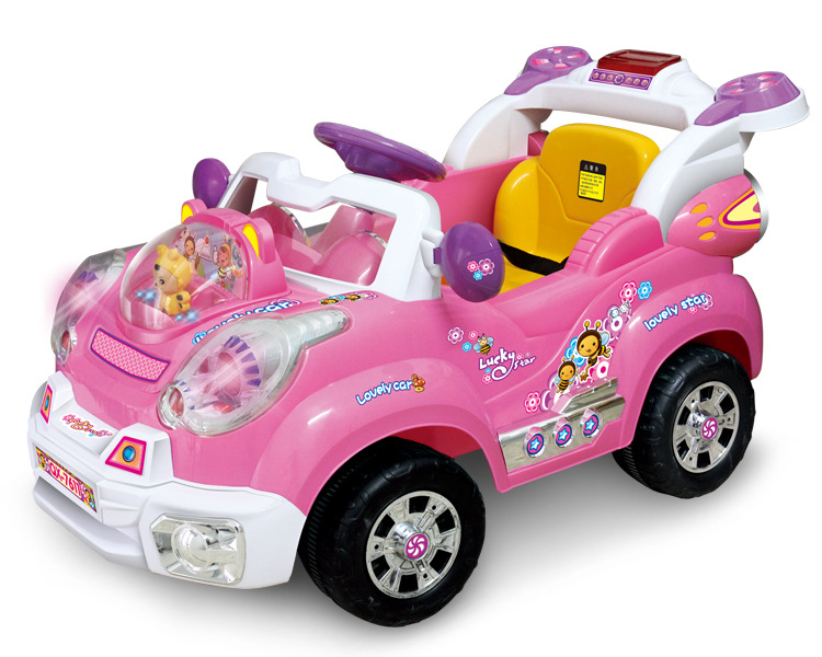 【群兴儿童电动车卡通车 四轮电瓶车宝宝玩具