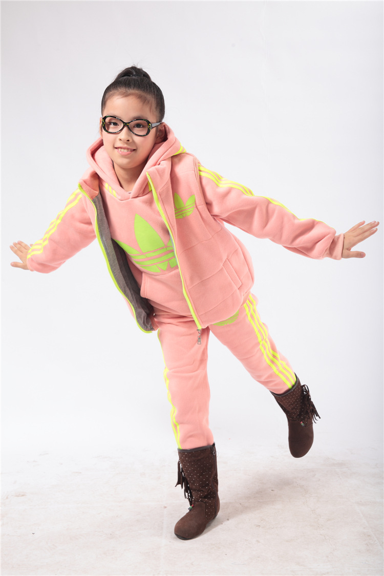 【秋冬装2013潮新款<em>韩版卫衣马甲</em>童装三件套