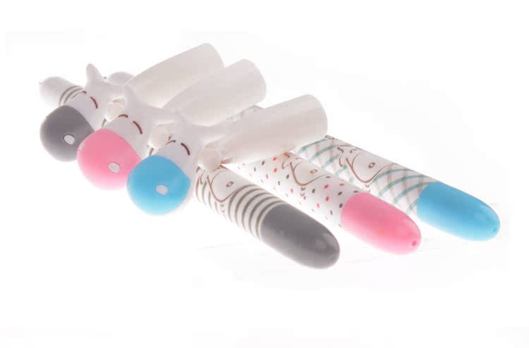 小河马 可爱卖萌中性笔韩国版文具 圆笔珠铅签