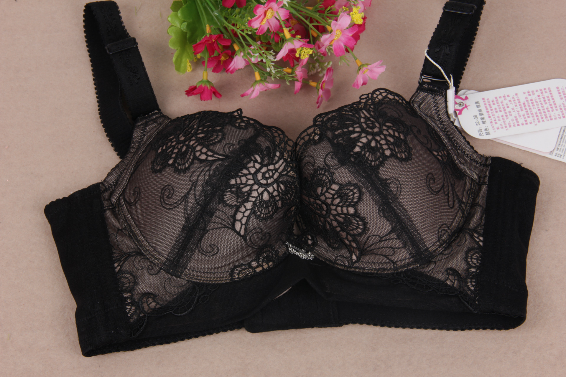 【2014巴黎时尚 <em>高档</em>刺绣聚拢调整型<em>胸罩</em> 调整