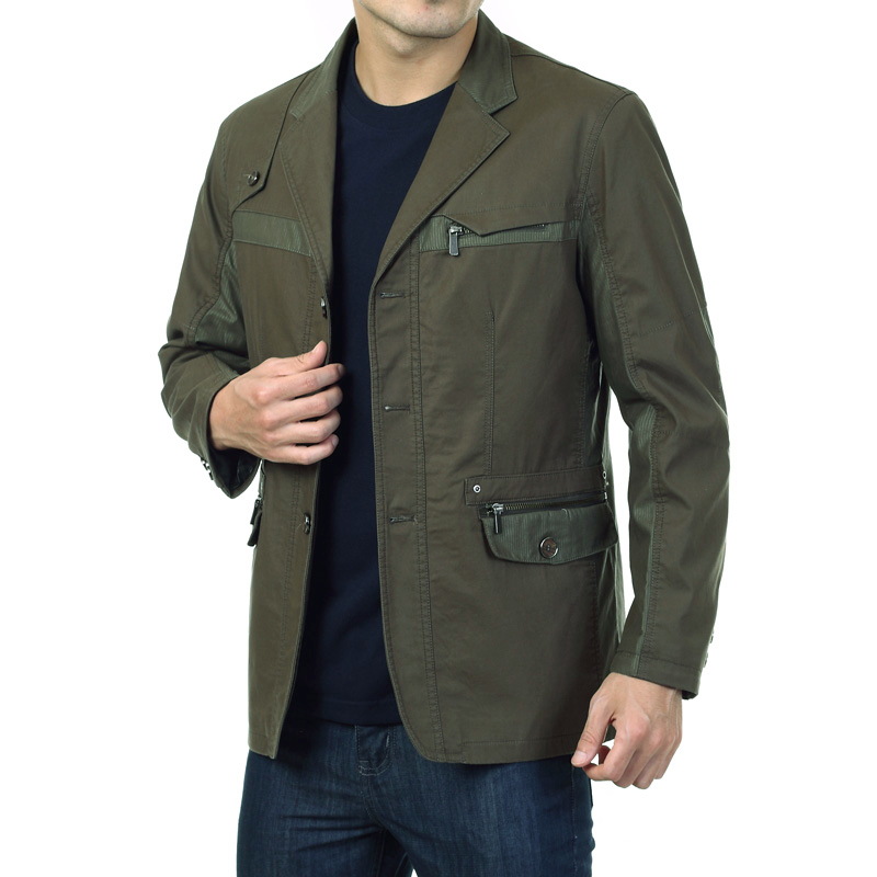【<em>中年男士</em>休闲西装 男秋冬装休闲服<em>外套</em> 西服