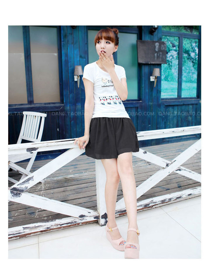 新款<em>孕妇短裤春夏</em>孕妇装夏装时尚韩版雪纺孕妇