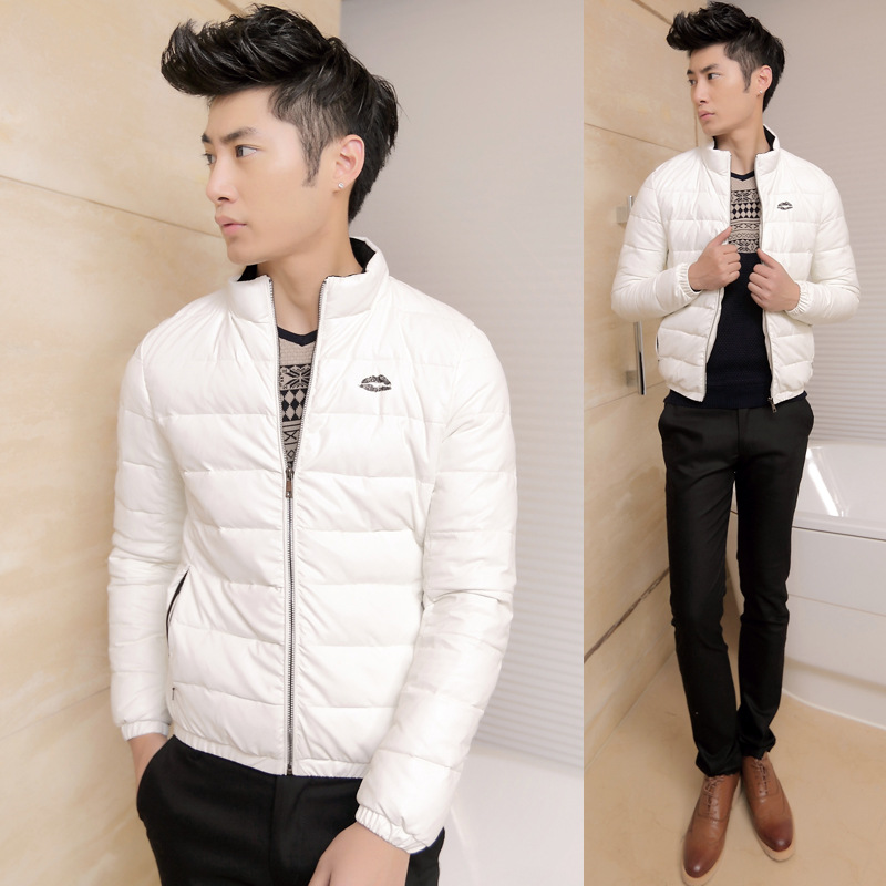 特价批发秋冬男装<em>羽绒服</em> 男士嘴唇加厚修身保