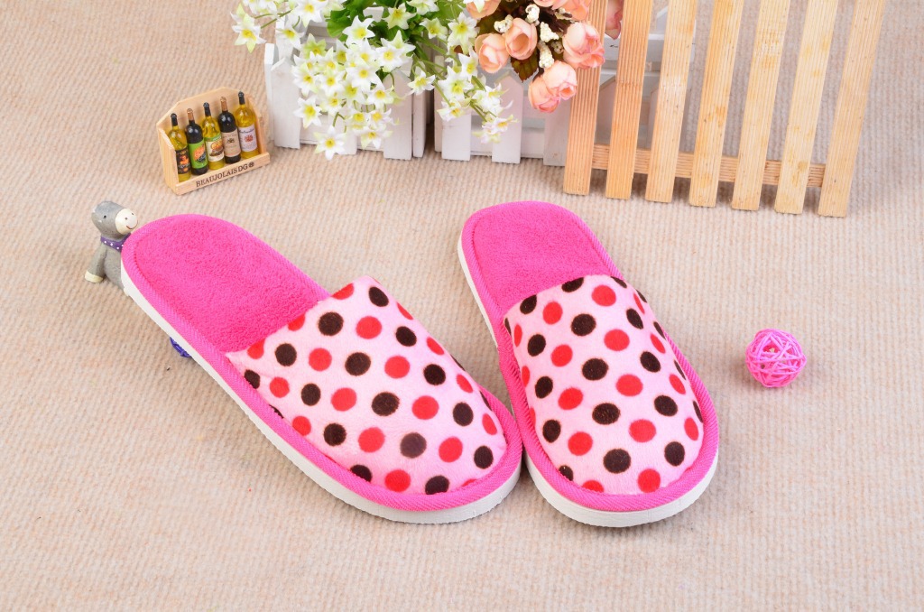 2013圆点帮面家居拖鞋 棉拖鞋厂家直销批发慈溪拖鞋夏季拖鞋慈溪27