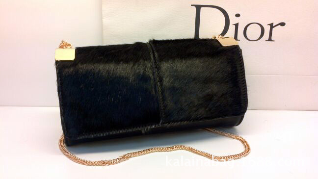 馬毛單肩包 時尚個性金屬片翻蓋鏈條女包