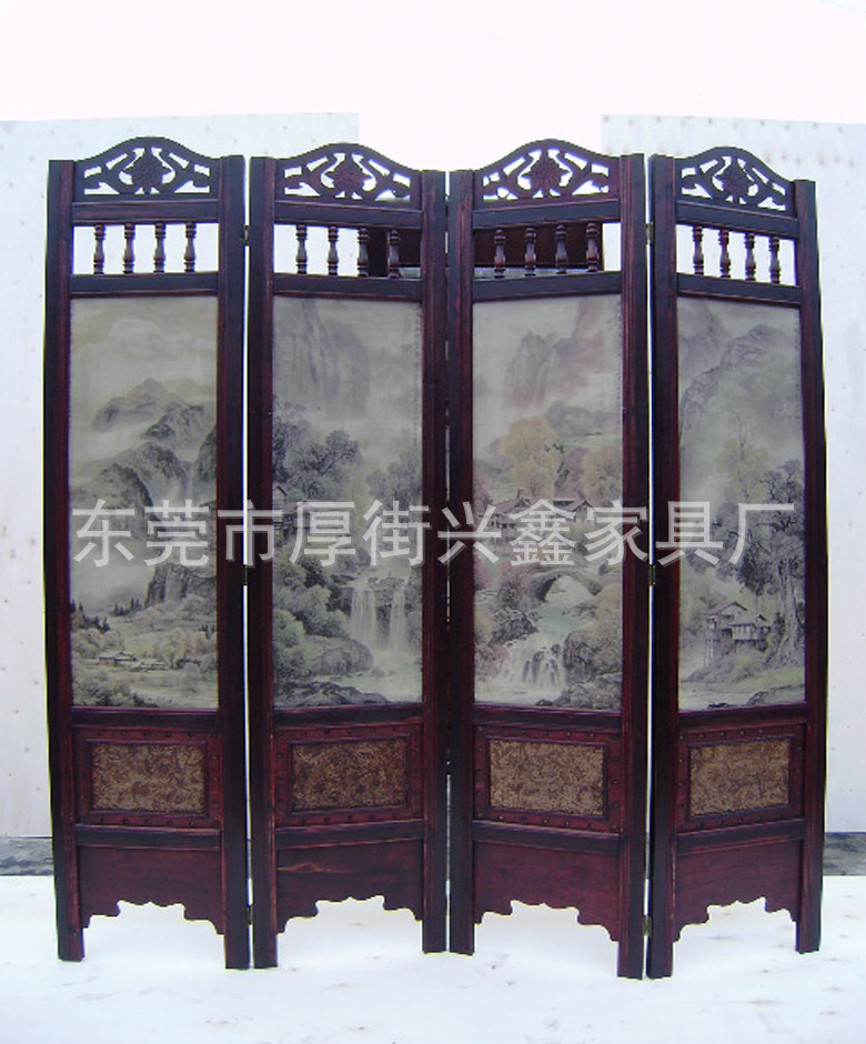 仿古屏风