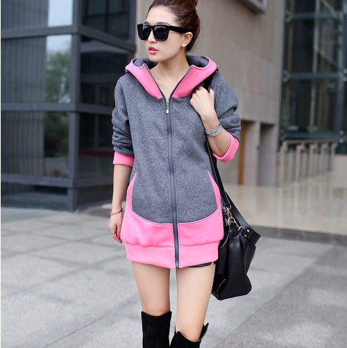 2013秋冬<em>新款</em>中长款加绒加厚<em>外套</em> <em>女装淘宝</em>免