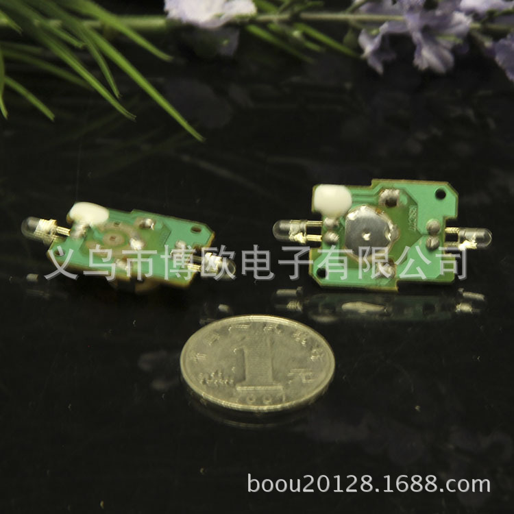 【导电胶电池扣LED电子玩具配件部件线路板】
