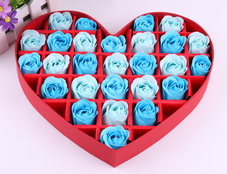 情人节礼物27朵香皂玫瑰花礼盒送女友妈妈生