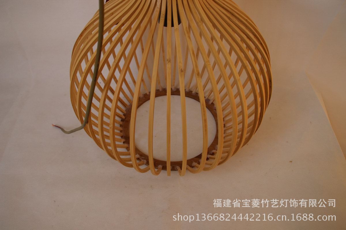 【福建厦门办公室茶楼酒店竹编吊灯工艺古街吸