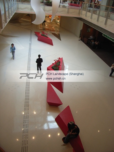 商场异形组合休闲椅