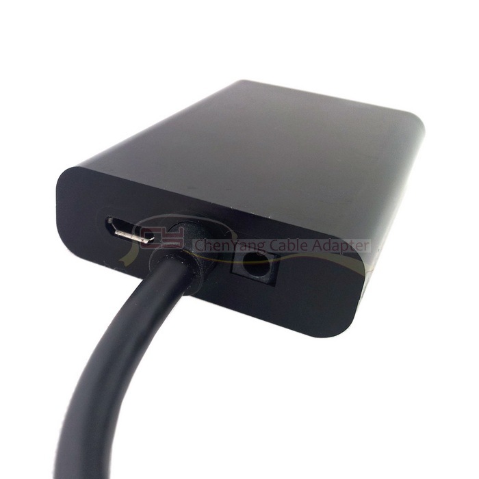 【CY 高端Micro HDMI转VGA带音频 带USB供