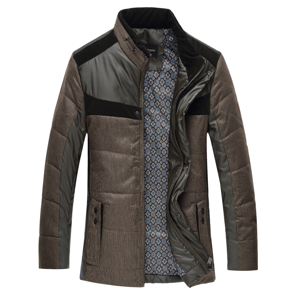 加厚男装棉服 男士棉衣棉服 商务休闲男外�? height=