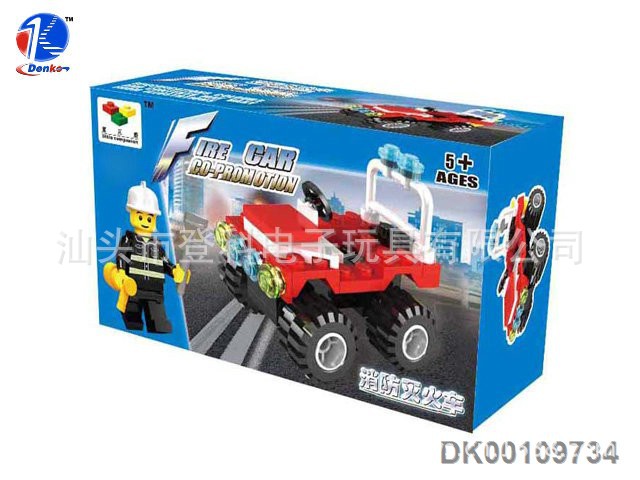 【DK00109734 消防灭火车积木42PCS 乐高式