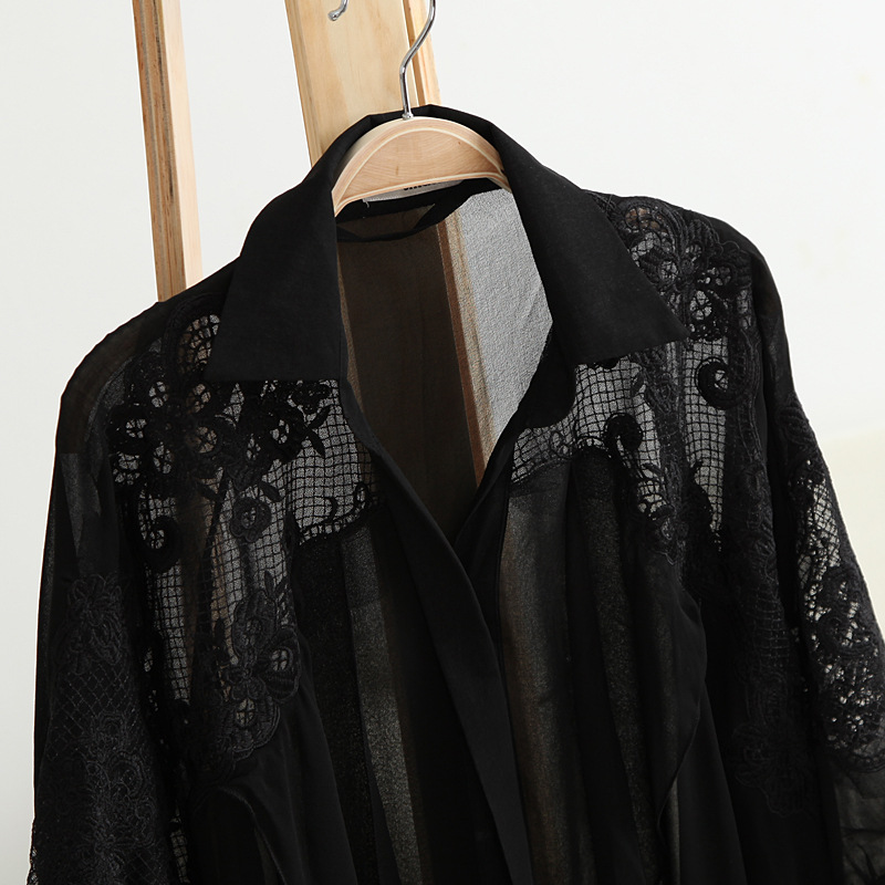 12-A397 新款韩版女装水溶刺绣<em>开衫</em>防晒衣<em>女</em>