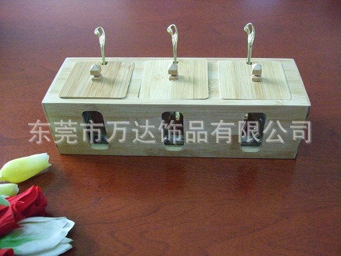 竹艺小三瓶调味盅