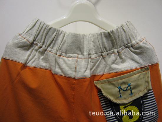 【棉宝2013韩版夏款男童全棉休闲<em>短裤英文</em>字