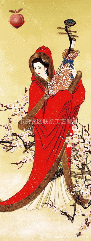 3d无框画装饰画 高级家居装饰画 中国四大美女图图片_3