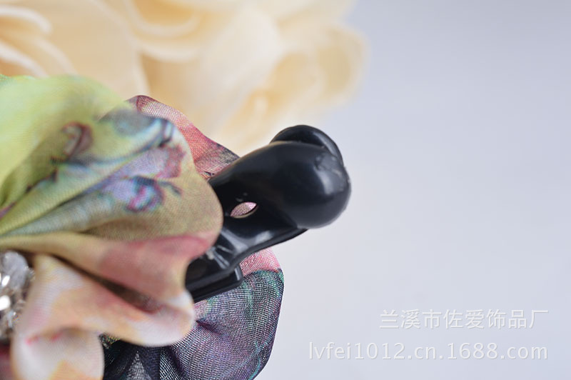 【佐爱正品头发饰批发 韩版手工雪纺布碎花水