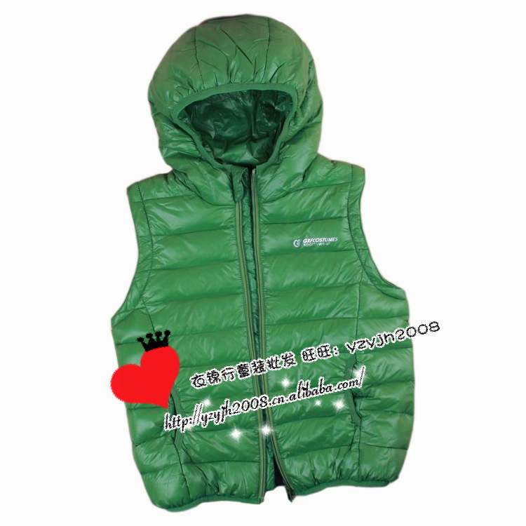 GXF帶帽羽絨衣綠2副本
