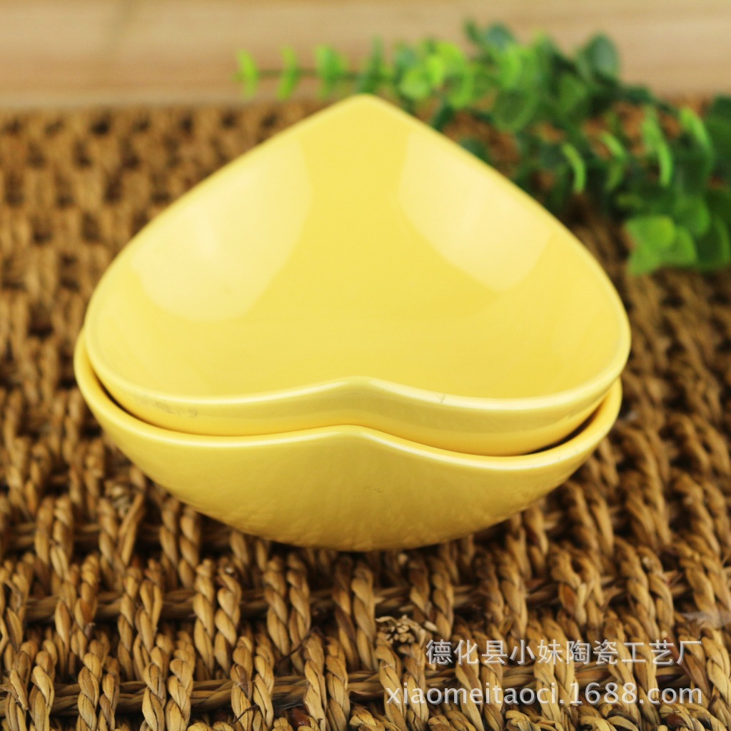 【<em>黄色</em>外贸陶瓷餐具 <em>家有儿女</em>系列 色釉<em>黄色</em>沙